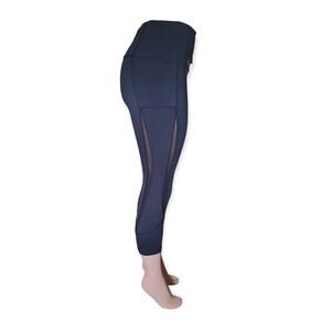 ZYIA Women's Leggings Size Medium Black‎ Mesh Detail